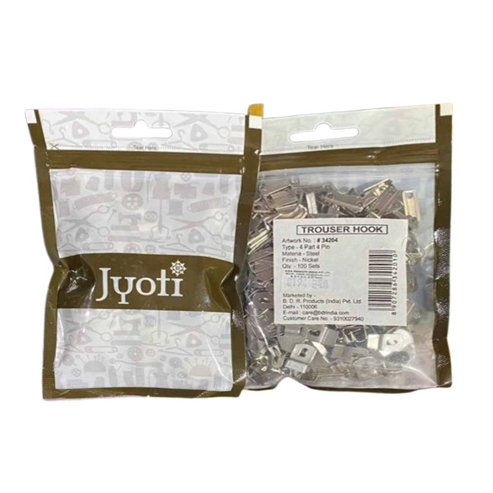 Jyoti 4-Pin Trouser Hooks